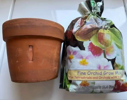 Photo of free Orchid Pot and Grow Mix (Cupertino - DeAnza and 280) #1