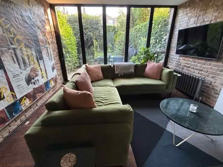 Photo of free Green corner sofa (SE11 Kennington) #2