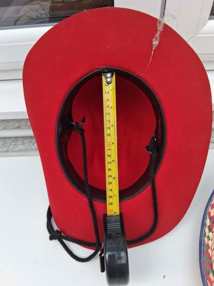 Photo of free Red felt hat - leather hat band (Bernards Heath AL1) #2