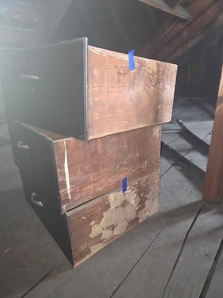 Photo of free 3 deep wood drawers (Russell Woods, Detroit) #3