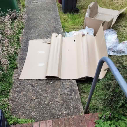 Photo of free Corrugated wrapping cardboard paper (Church RG2) #1