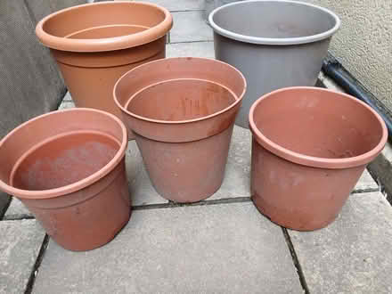 Photo of free Plastic pots - two large three medium sized. (Bear Flat) #1