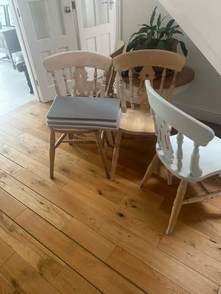 Photo of free 4 Pine dining chairs (Crawley RH10) #1