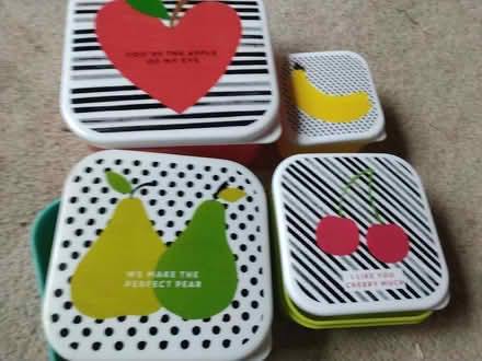 Photo of free Set of 4 stacking snack pots (Northern Moor M23) #1