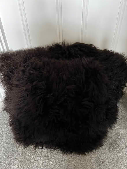 Photo of free 3 Mongolian Fur type cushions (Plaistow E13) #1