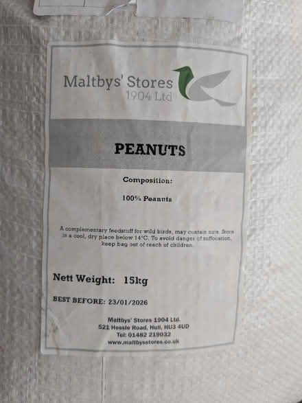 Photo of free Peanuts for birds (15 kg) (Caldecott OX14) #1