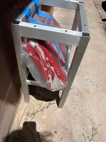 Photo of free Aluminum Stool needs new upholstery (Sunset, Bridge, and 5-Points) #1