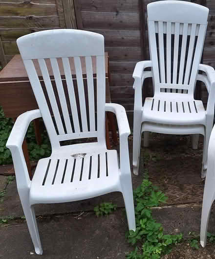 Photo of free Plastic chairs (Ware SG12) #1