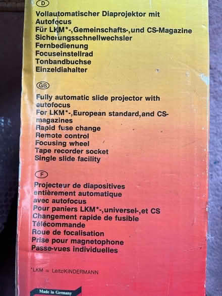 Photo of free Kindermam Slide projector (Cheltenham GL51) #4