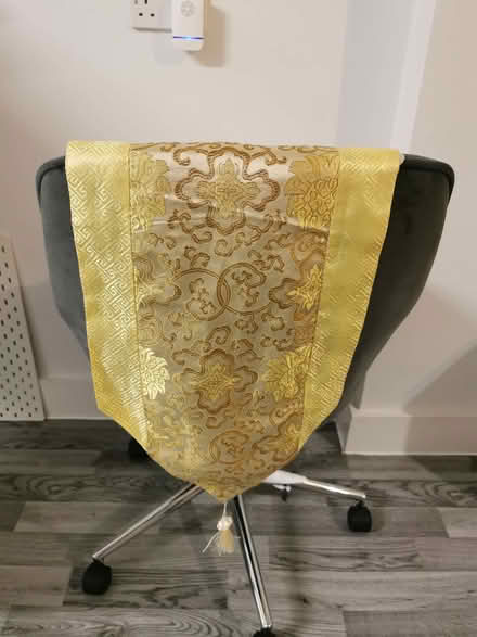 Photo of free Gold and yellow table runner (Emlyn Gardens W12) #1