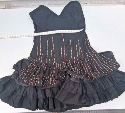 Photo of free Black and gold party dress, probably teens, tape shows size (Bernards Heath AL1) #1