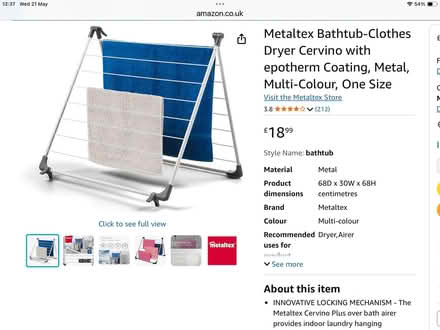 Photo of free Over bath towel airer (Hala LA1) #1