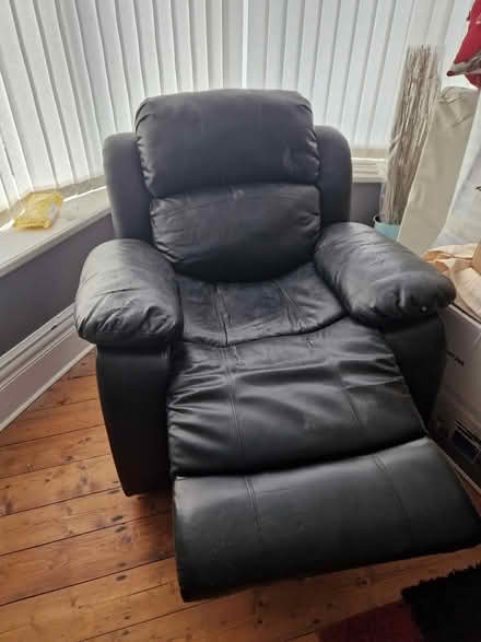 Photo of free Faux leather Recliner Armchairs (BL3 Daubhill) #3
