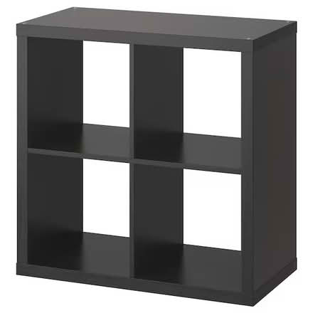 Photo of free Two IKEA KALLAX Shelf unit, black-brown #1