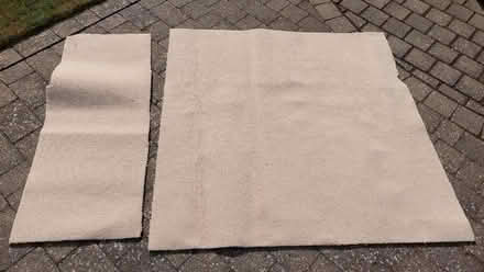 Photo of free Two oatmeal carpet remnants (Woosehill RG41) #1