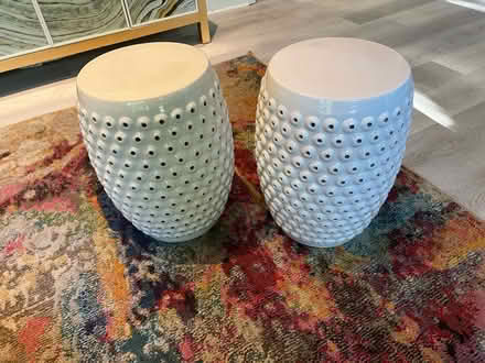 Photo of free Ceramic Garden Stools (2) (83rd & Mendingwall) #1