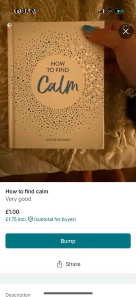 Photo of free How to be calm book (Bognor Regis - PO22) #1