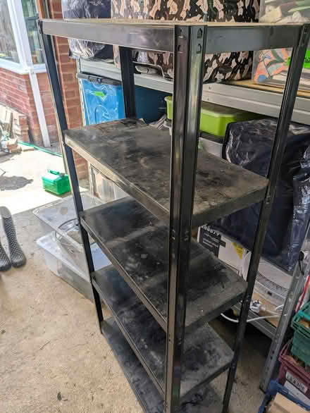 Photo of free Blackmetal garage shelving (Castlepoint BH8) #1