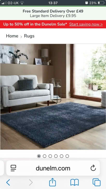 Photo of free Navy shag pile rug (S13) #2