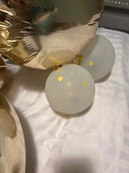 Photo of free Gold and white balloons (Great Oakley CO12) #2