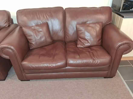 Photo of free Must Go today 2 seat Leather sofa (PL25) #2