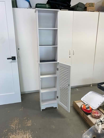Photo of free Tall Skinny Bathroom Cabinet (Wooton High School) #2