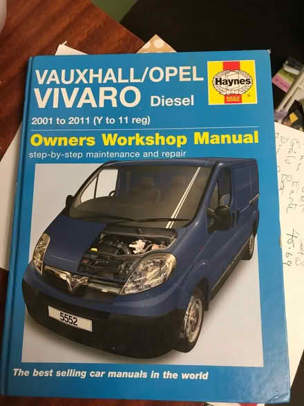 Photo of free Vauxhall vivaro manual (Newton Reigny CA11) #1