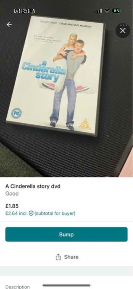 Photo of free Cinderella story dvd (Bognor Regis - PO22) #1