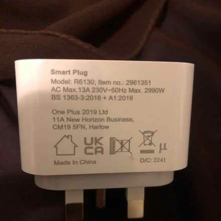 Photo of free Smart plug- for parts? (Hitchin SG4) #1