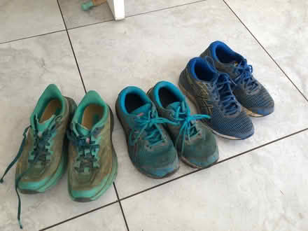 Photo of free Trainers ASICS x2, Hoka x 1 (Bear Flat) #1