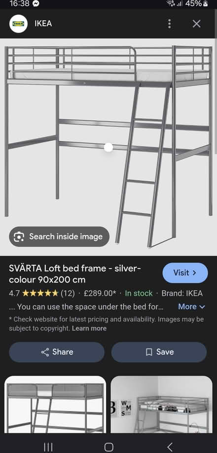 Photo of free Ikea svarta bed (RG4) #1