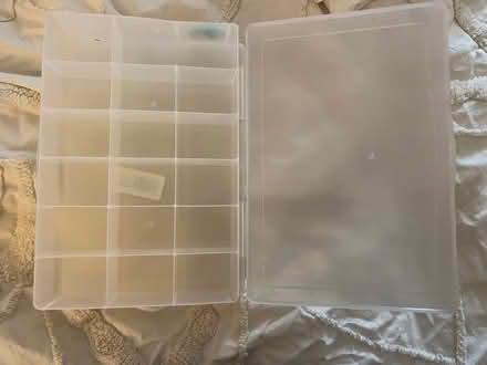 Photo of free 2 plastic organize boxes - used (midtwn) #1