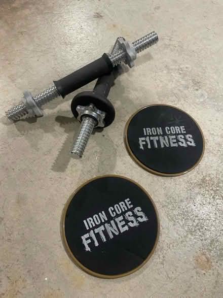 Photo of free Floor sliders and dumb bells (HD1, Huddersfield) #1
