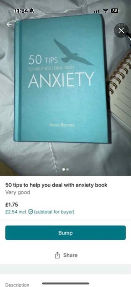 Photo of free 50 tips to help anxiety book (Bognor Regis - PO22) #1