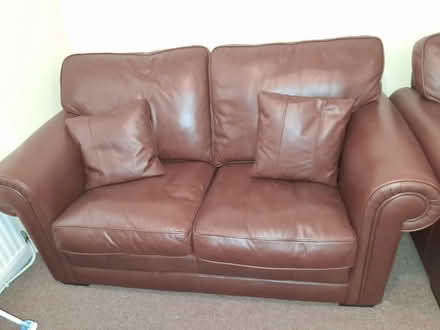 Photo of free Must Go today 2 seat Leather sofa (PL25) #1