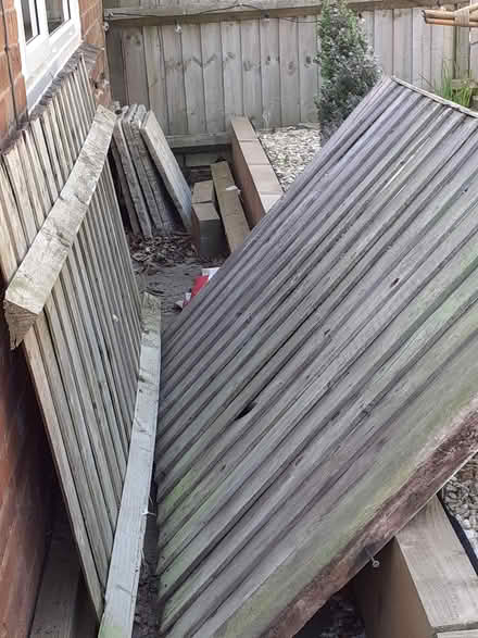 Photo of free 2 old fence panels (Astwood Bank, Cookhill) #1