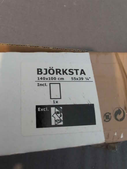 Photo of free Bjorksta metal frame 140x100cm (Rutherglen G73) #1