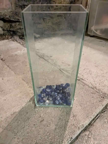 Photo of free Glass vase and beads (Tetbury GL8) #1