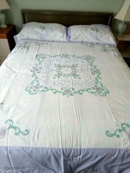 Photo of free Double duvet cover with pillowcases and curtains (Sunnyside RH19) #1