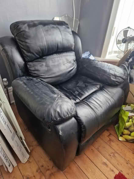 Photo of free Faux leather Recliner Armchairs (BL3 Daubhill) #2