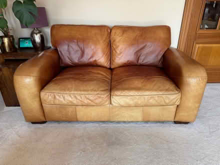 Photo of free Halo leather 2 and 3 seater sofas (Kirkcaldy KY1) #1