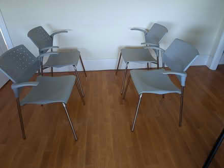 Photo of free Four modern dining room chairs (Leatherhead) #1