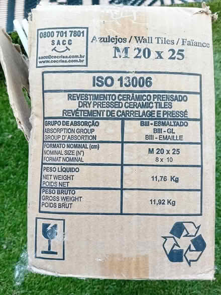 Photo of free Ceramic wall & floor tiles (Hampden park) #2