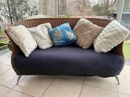 Photo of free Wicker sofas (two) (Weston village, Bath) #2
