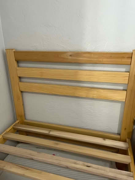 Photo of free Solid wood twin beds x2 (Washington and Lomas) #2