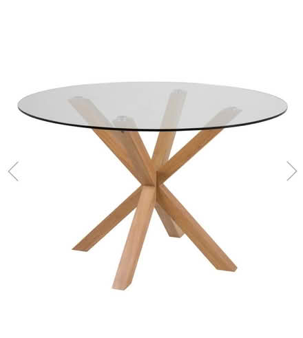 Photo of Round glass dining table (Letchworth SG6) #1