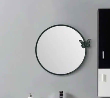 Photo of free Round mirror with butterfly (83rd & Mendingwall) #1