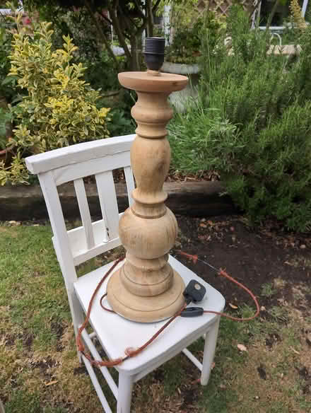 Photo of free Lovely solid wood lamp (Aylesbury HP18) #1