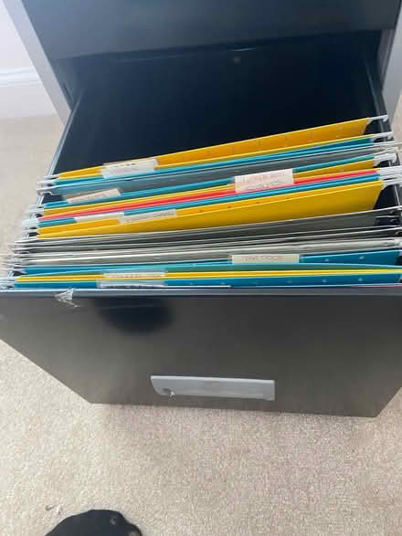 Photo of free Filing cabinet with files no lock (Wallyford EH218jq) #3