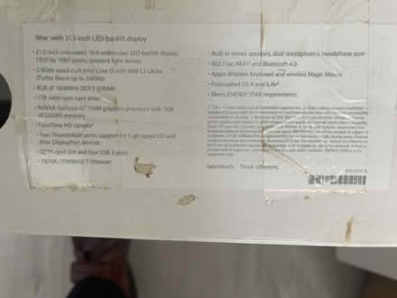 Photo of free Win10 iMac ( 21”) for charity (ealing W5) #3